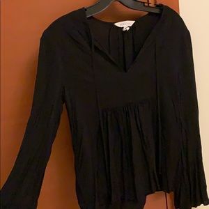 BCBGeneration Black Flowy Top